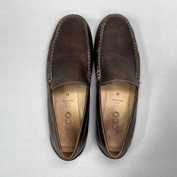 Ecco Classic Moc 2.0 Loafers‎ Men\'s Size 11 Brown Leather Slip On Casual Shoes main image 5